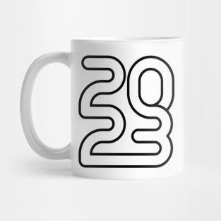 2023 black outline Mug